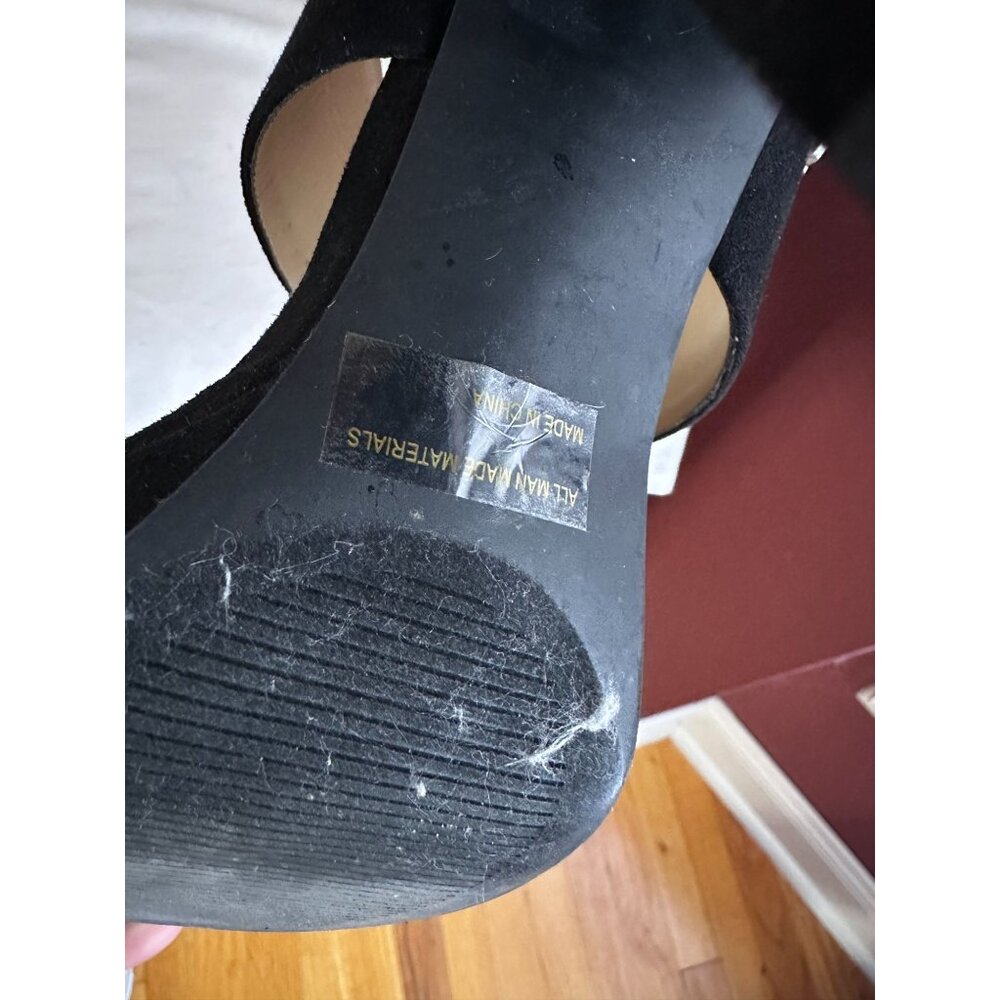 Report Black Suede Platform Sandals - Picture 6 of 7